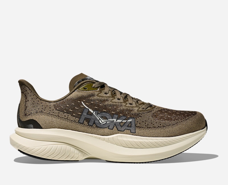 HOKA Mach 6 Schoenen voor Heren in Antique Olive, maat 40 2/3 Breed | Road