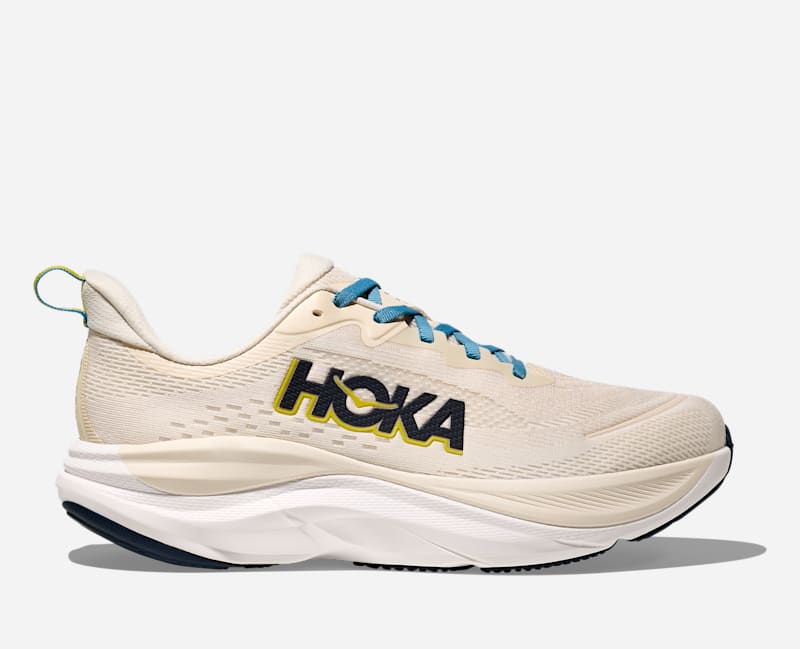 HOKA Men's Skyflow Shoes in Birch/Alabaster, Size 52
