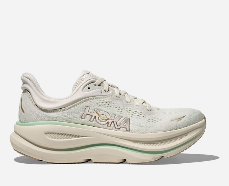 HOKA Bondi 9 Schoenen voor Dames in Truffle Salt, maat 38 Normaal | Road