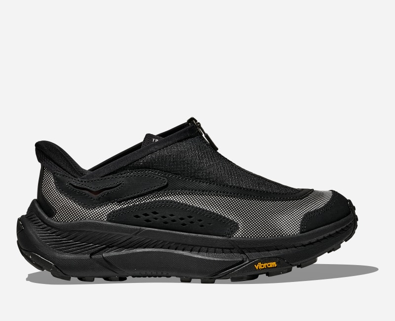 HOKA Stealth/Tech Project Transport Lifestyle Shoes in Black/White, Size 6.5