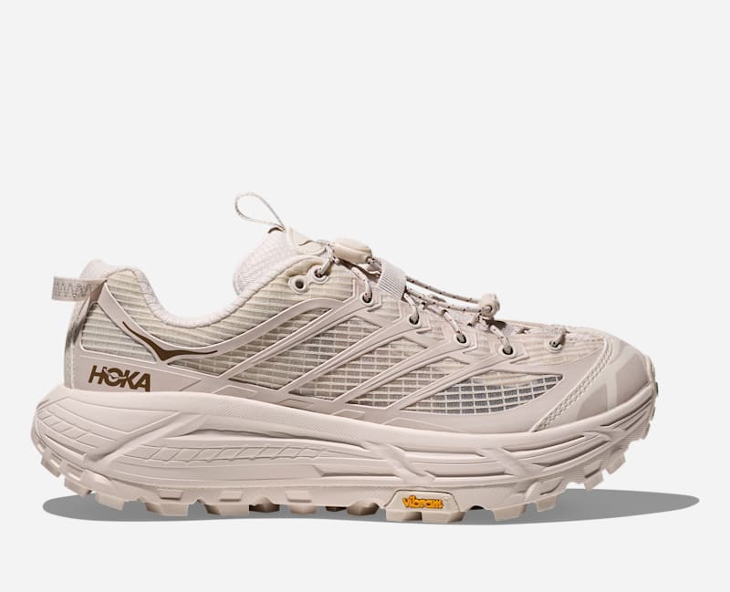 HOKA Mafate Three2 Chaussures en Rose Cream/Stucco Taille 46 | Lifestyle