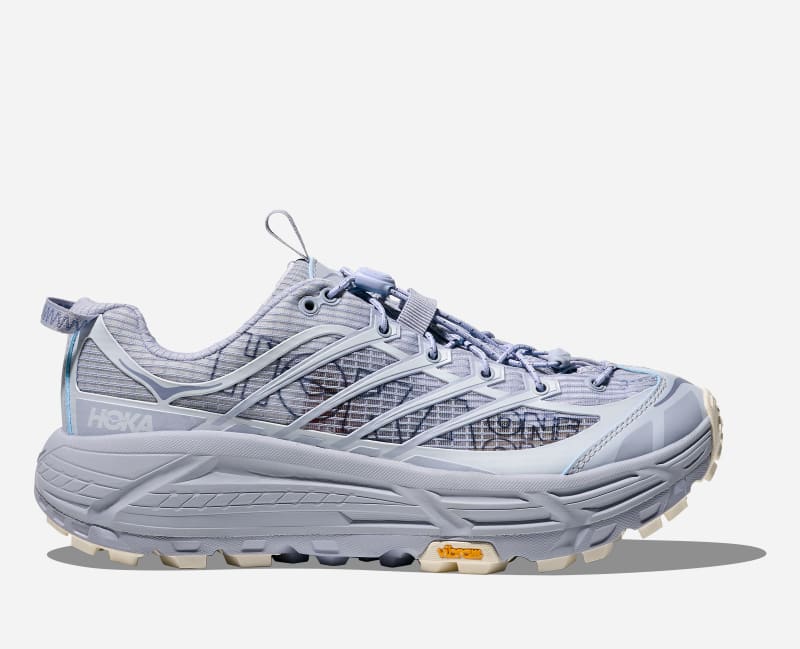 HOKA Mafate Three2 Lifestyle Shoes in Gull/Pale Dusk, Size 10