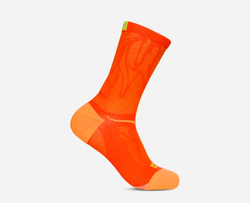 HOKA Clifton crew Run Sock sko i lava, størrelse: XL