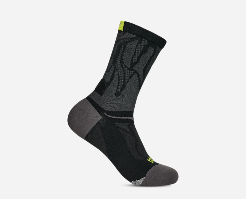 HOKA Clifton crew Run Sock sko i svart, størrelse: stor