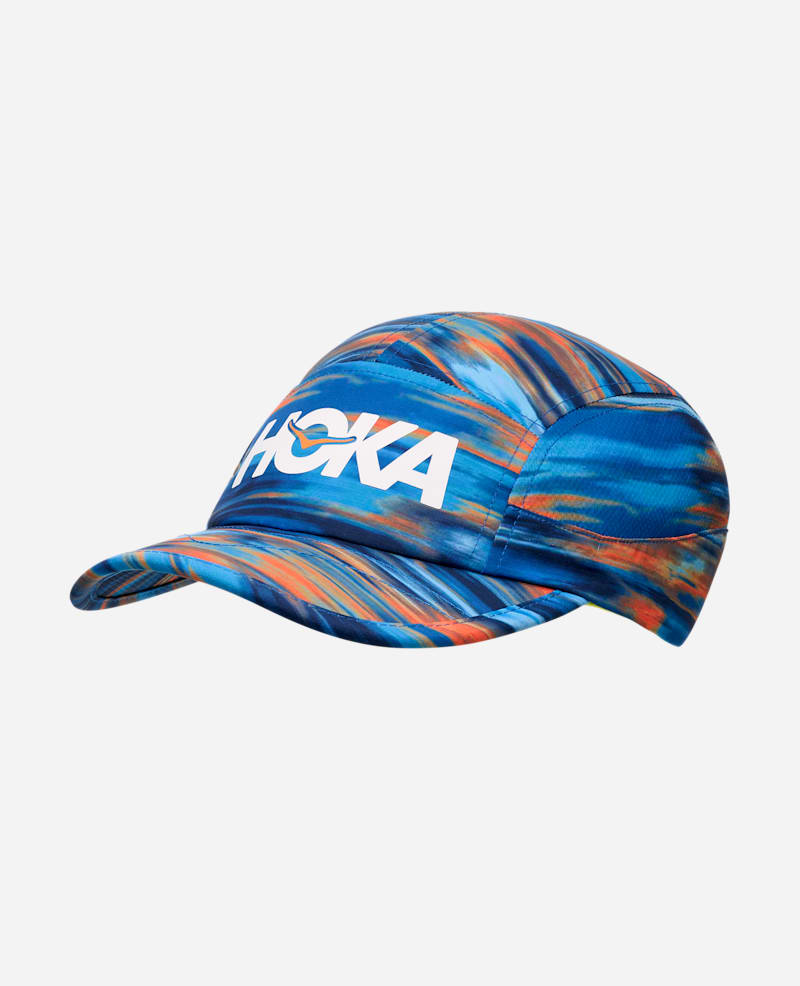 Hoka Run Hat in Blue Blur Print