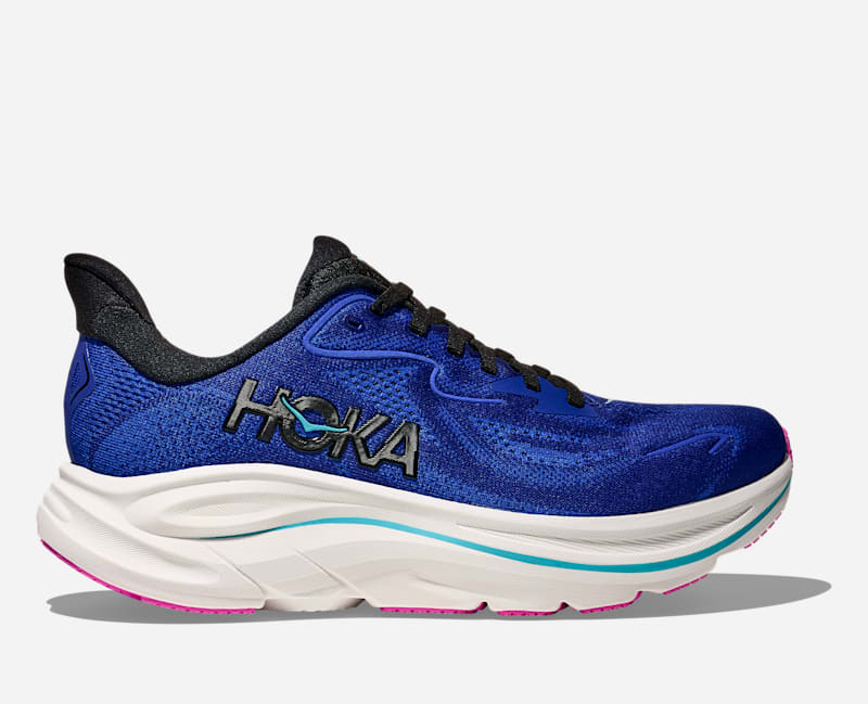 HOKA Women's Clifton 10 Shoes in Night Sky/Ultramarine, Size 40 W