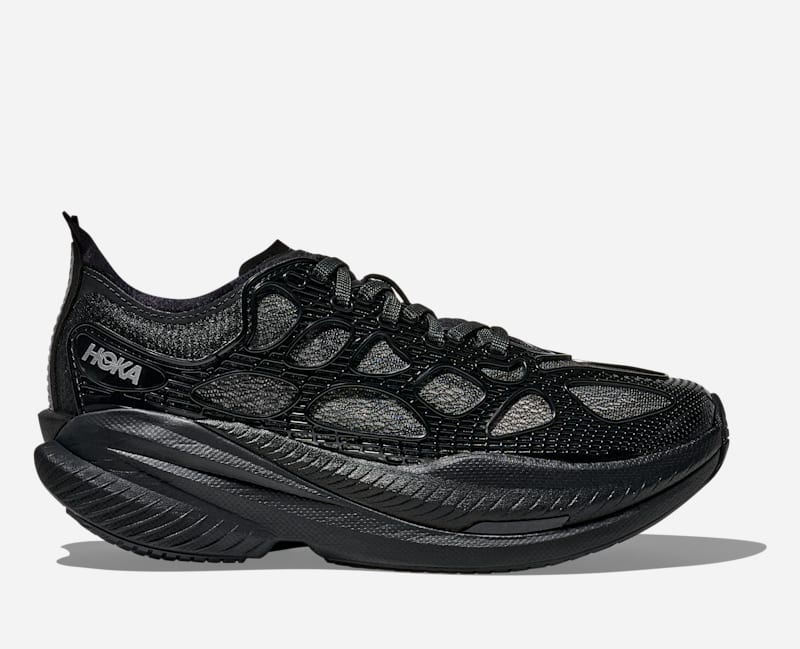 HOKA Mach X Caged Chaussures en Black/Midnight Blue Taille 48 | Lifestyle