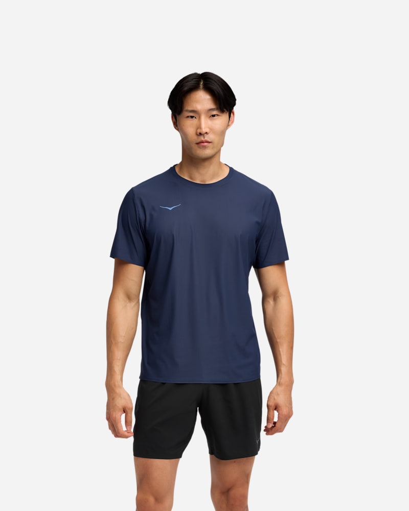HOKA Maglia Airolite 2.0 a manica corta per Uomo in Midnight Blue Taglia S | T-Shirts