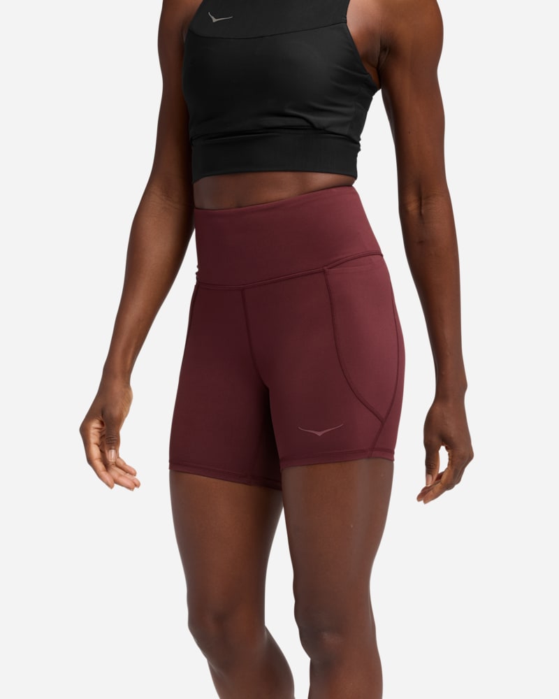HOKA Elaro Bikershorts, 12,7 cm für Damen in Black Cherry Größe S | Shorts