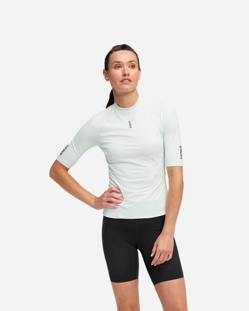 HOKA Haut à manches courtes SkyBreeze pour Femme en Tundra Taille 2XL | T-Shirts