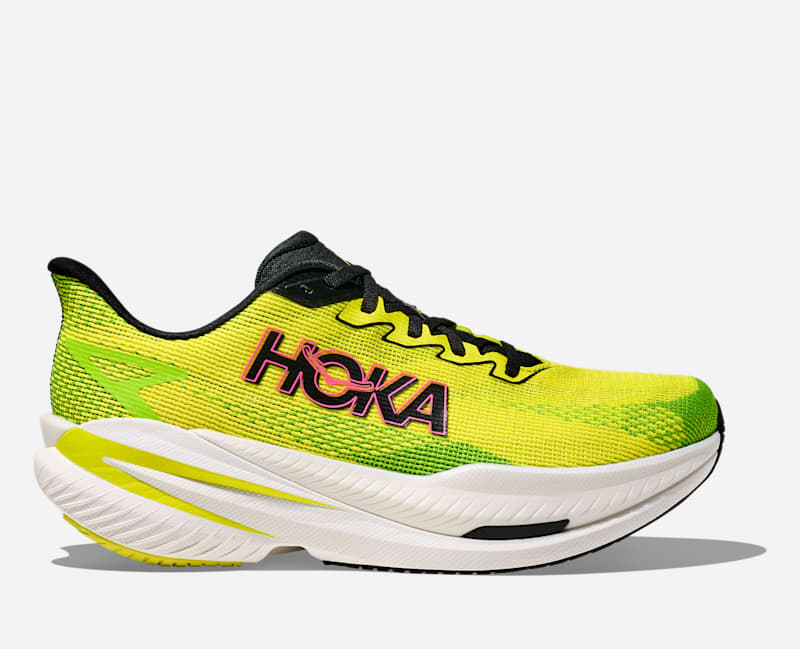 HOKA Mach X 3 Schoenen voor Heren in Neon Hoka Citrus, maat 46 2/3 Normaal | Road