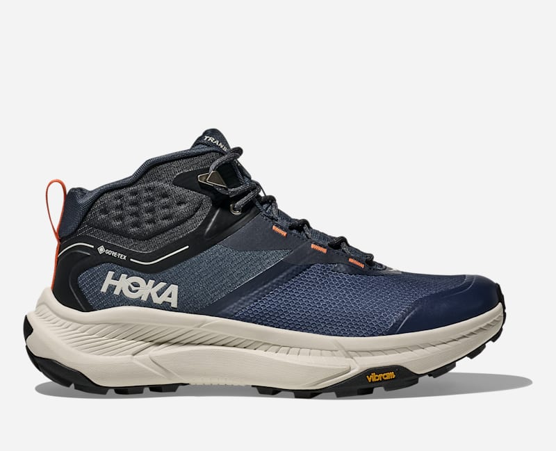 HOKA Transport Hike GORE-TEX Schuhe für Herren in Varsity Navy/Truffle Salt Größe 42 | Wandern