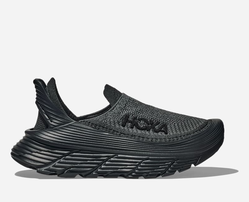 HOKA Restore TC Chaussures en Black Taille 45 1/3 | Récupération