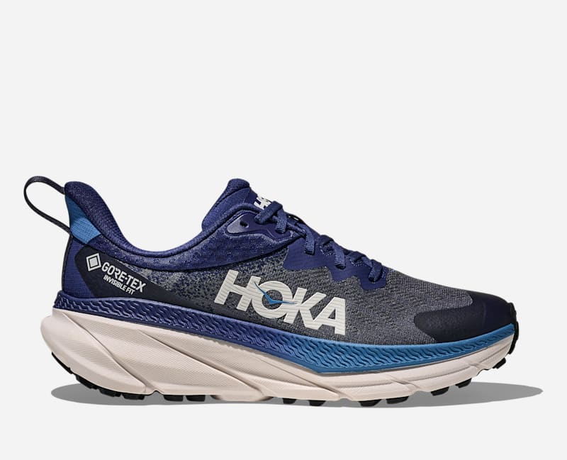 HOKA Challenger 7 GORE-TEX Schoenen voor Heren in Midnight Blue, maat 43 1/3 | Trail