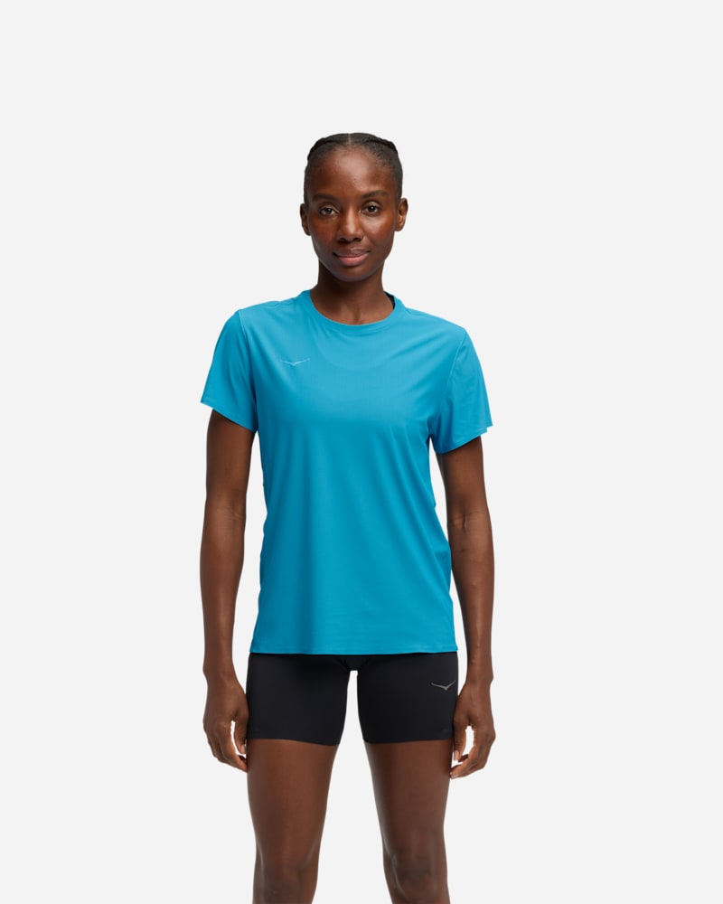 HOKA Airolite Kurzarmshirt 2.0 für Damen in Hoka Blue Größe S | Oberteile