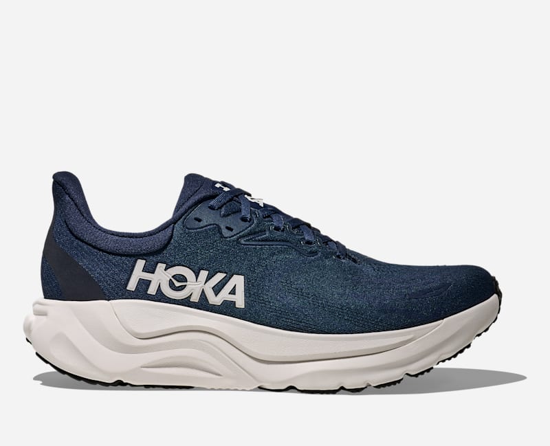 HOKA Men's Arahi 8 Shoes in Varsity Navy/White, Size 9.5