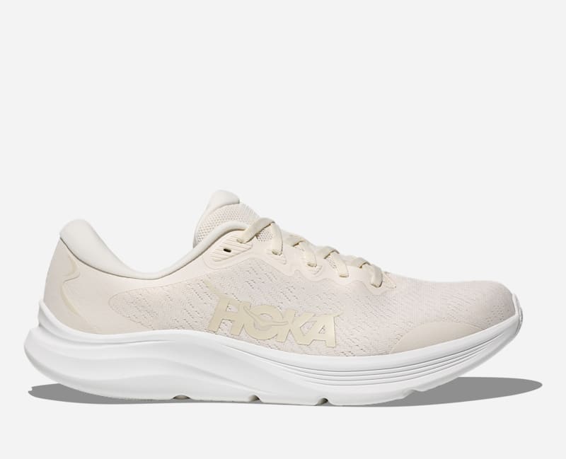 HOKA Men's Solimar 2 Shoes in Alabaster/Alabaster, Size 7