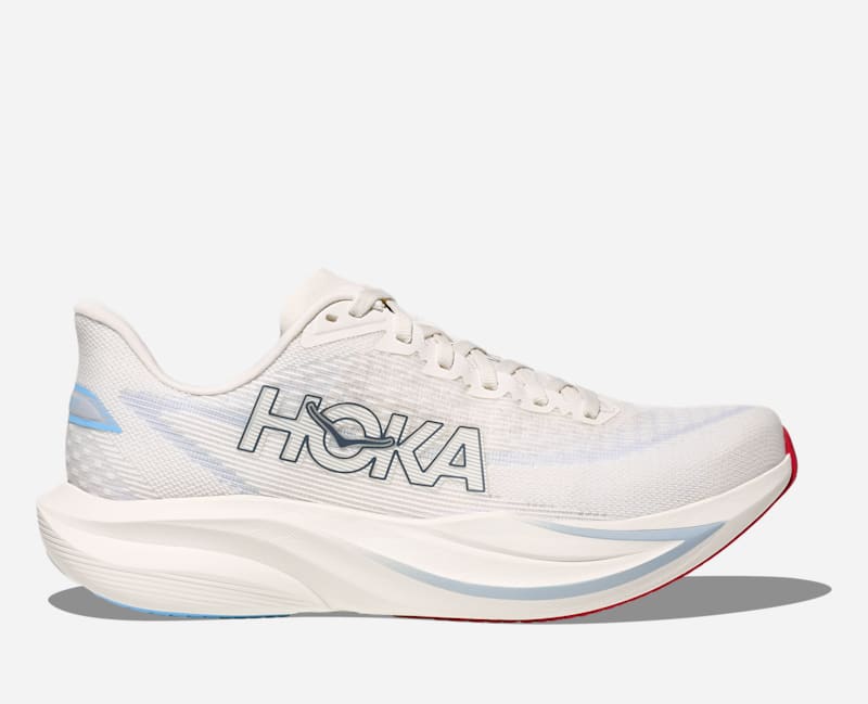 HOKA | Women's Mach 7 Running Shoes, Alabaster Soaring Blue, Size 11