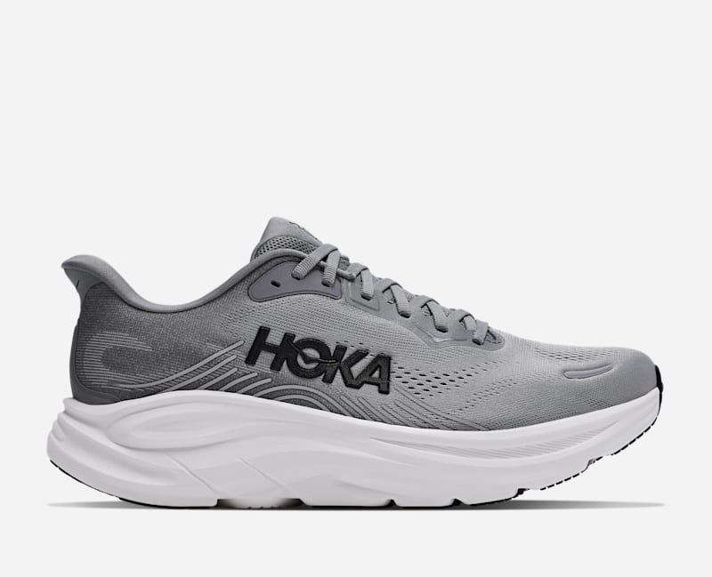 HOKA | Men's Clifton 11 Running Shoes, Galactic Grey Stellar Grey, Size 8.5