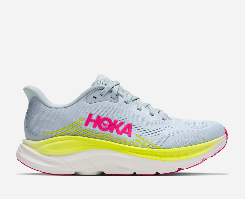 HOKA Women's Clifton 11 Shoes in Mineral Blue/Overcast, Size 9