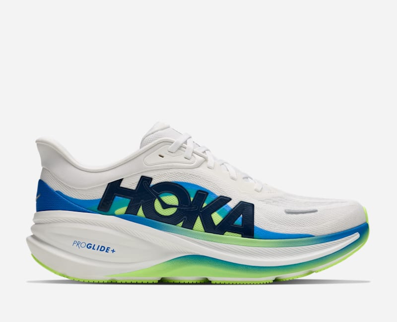 HOKA Men's Clifton PRO Shoes in Frost/Virtual Blue, Size 12.5