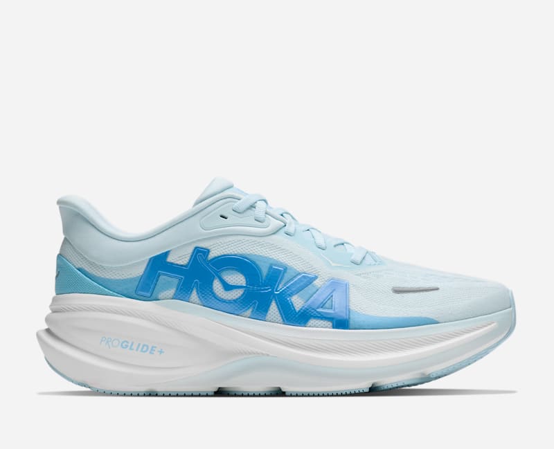 HOKA Women's Clifton PRO Shoes in Glimmering Blue/Soaring Blue, Size 9