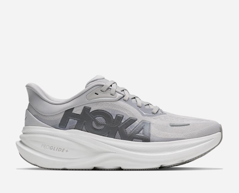 HOKA Women's Clifton PRO Shoes in Stardust/Stellar Grey, Size 9