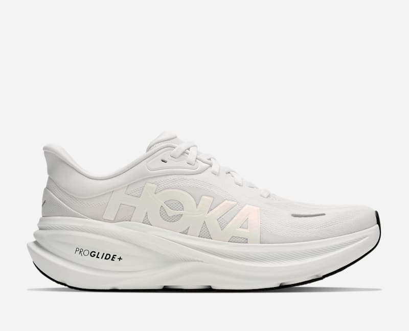 HOKA Women's Clifton PRO Shoes in White/White, Size 9