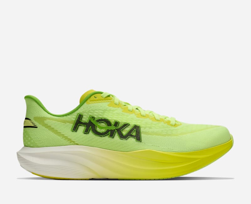 HOKA Women's Mach 7 Road Running Shoes in Neon Yuzu/Hoka Citrus, Size 3.5