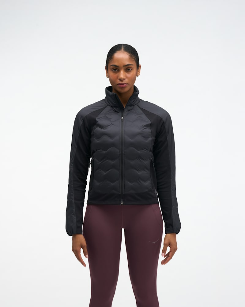 HOKA Women's SkyFill Insulated Jacket in Black, Size Medium