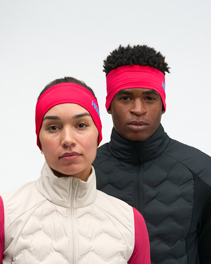 HOKA Unisex Bandeau en polaire ColdSnap en Cerise