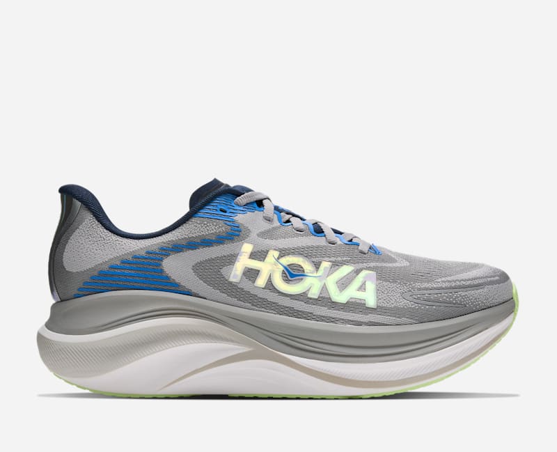 HOKA Men's Skyward X 2 Shoes in Stellar Grey/Varsity Navy, Size 9