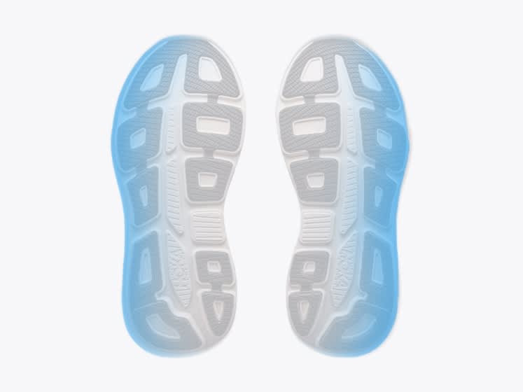 Illustration of a shoe sole with outer edges highlighted