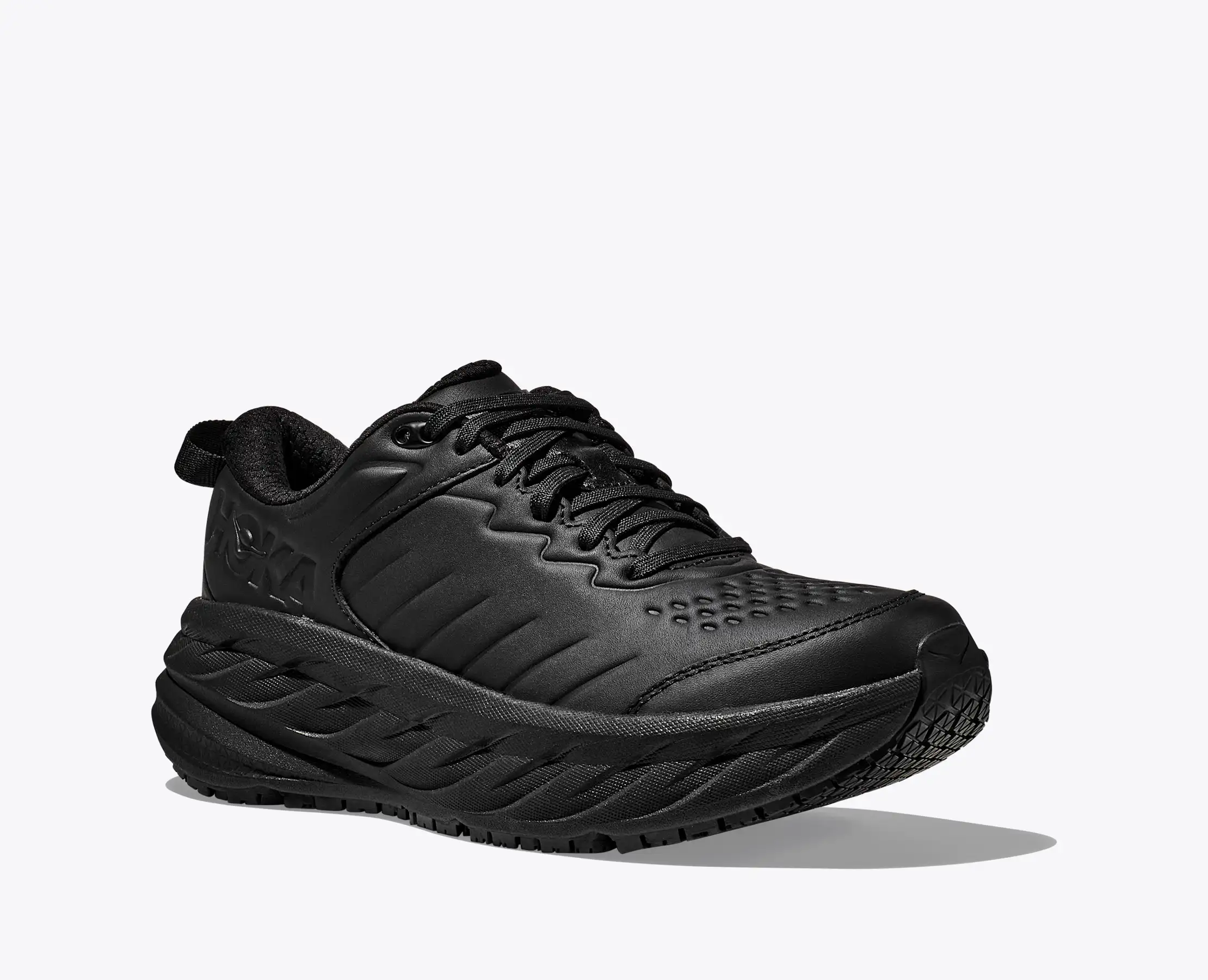 Men's Bondi SR Cushioned Leather Slip Resistant Shoe | HOKA® Men's Bondi SR Cushioned Leather Slip Resistant Shoe | HOKA®