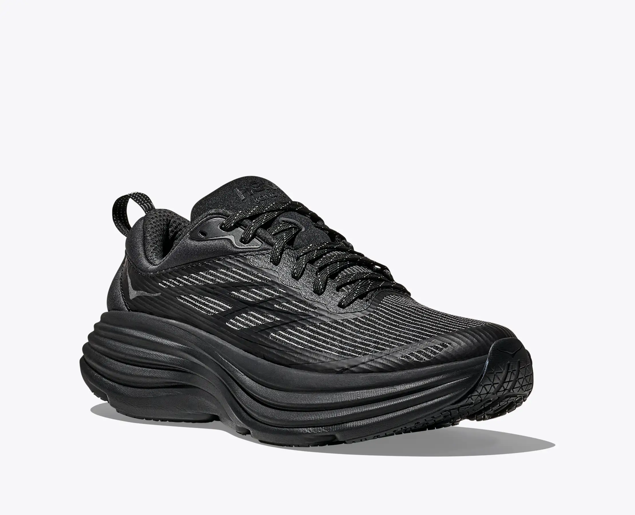 HOKA ONEONE BONDI8 24cm スニーカー　ブラックレディース Stealth/Tech Bondi 8 Caged Road Running Shoe | HOKA®