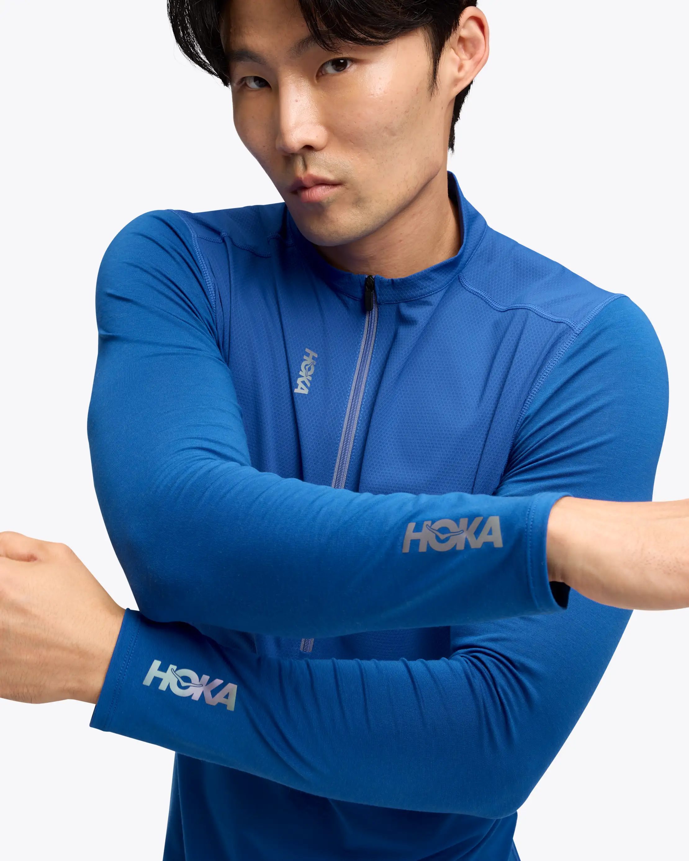 hia_　1121 HOKA ONE ONE® SkyBreeze Long Sleeve Zip for Men | HOKA ONE ONE®