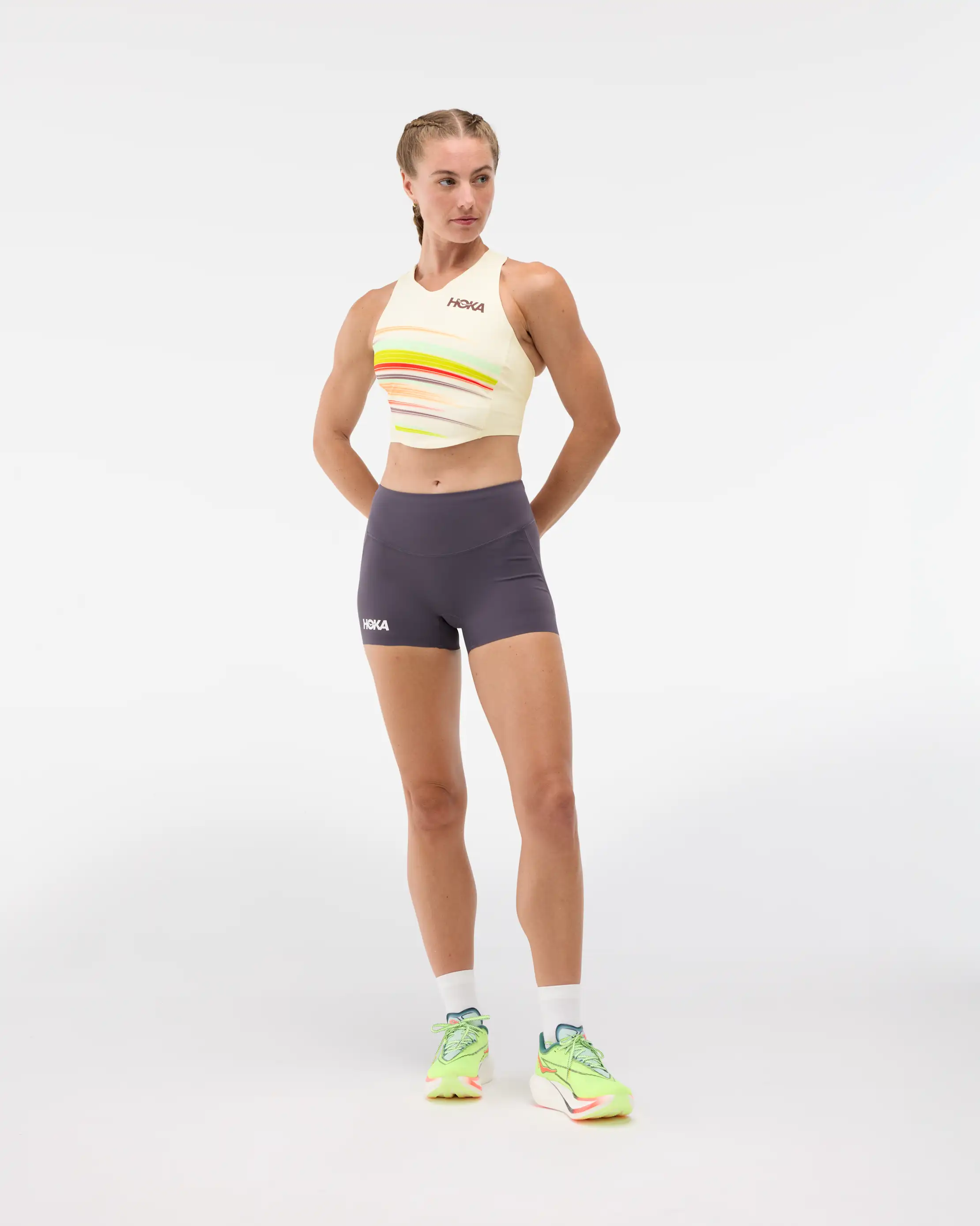 HOKA ONE ONE® Race Day Crop Bra for Women | HOKA ONE ONE®