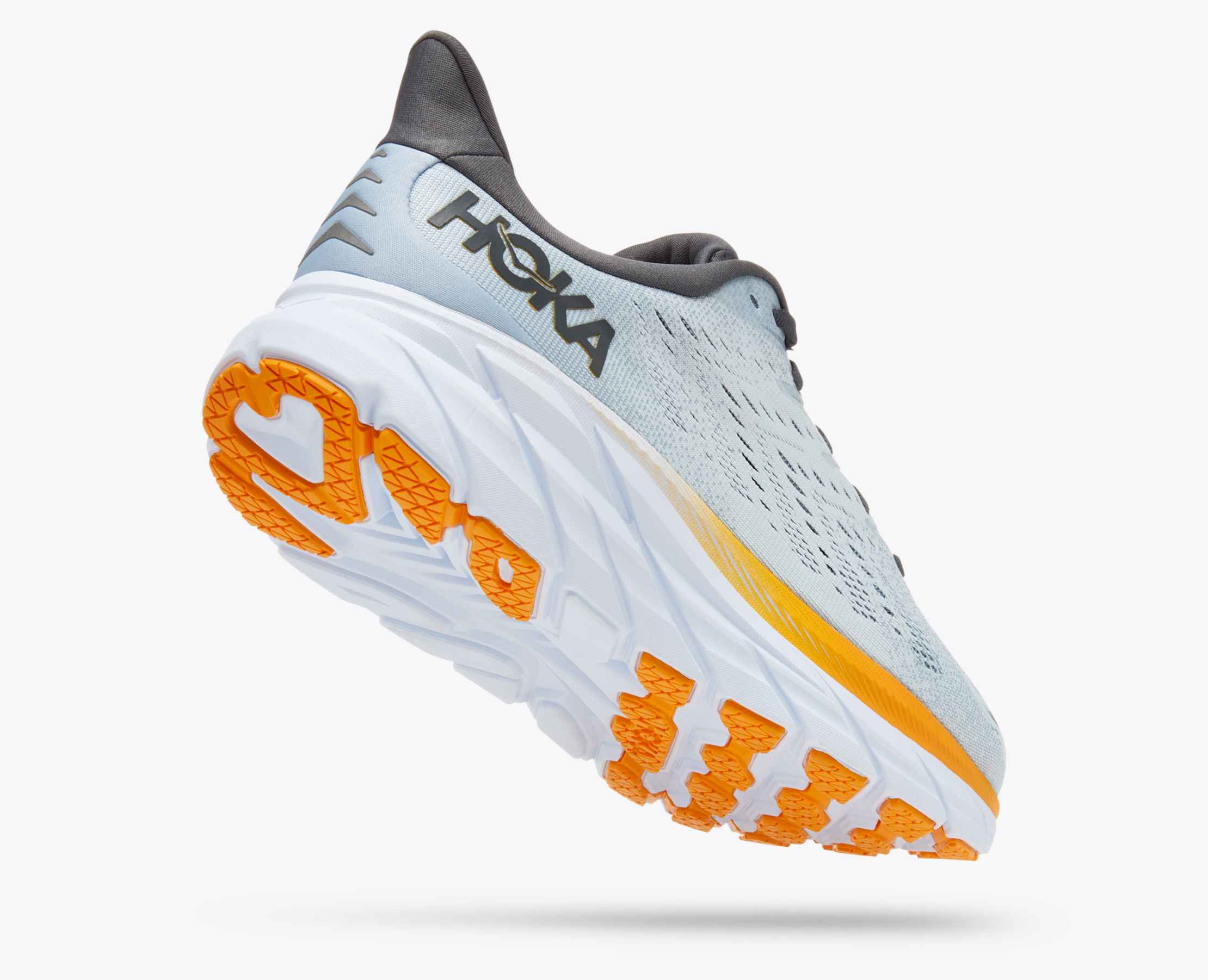 Amazon.com | HOKA Men's Running Shoes, Black White, 8 | Road