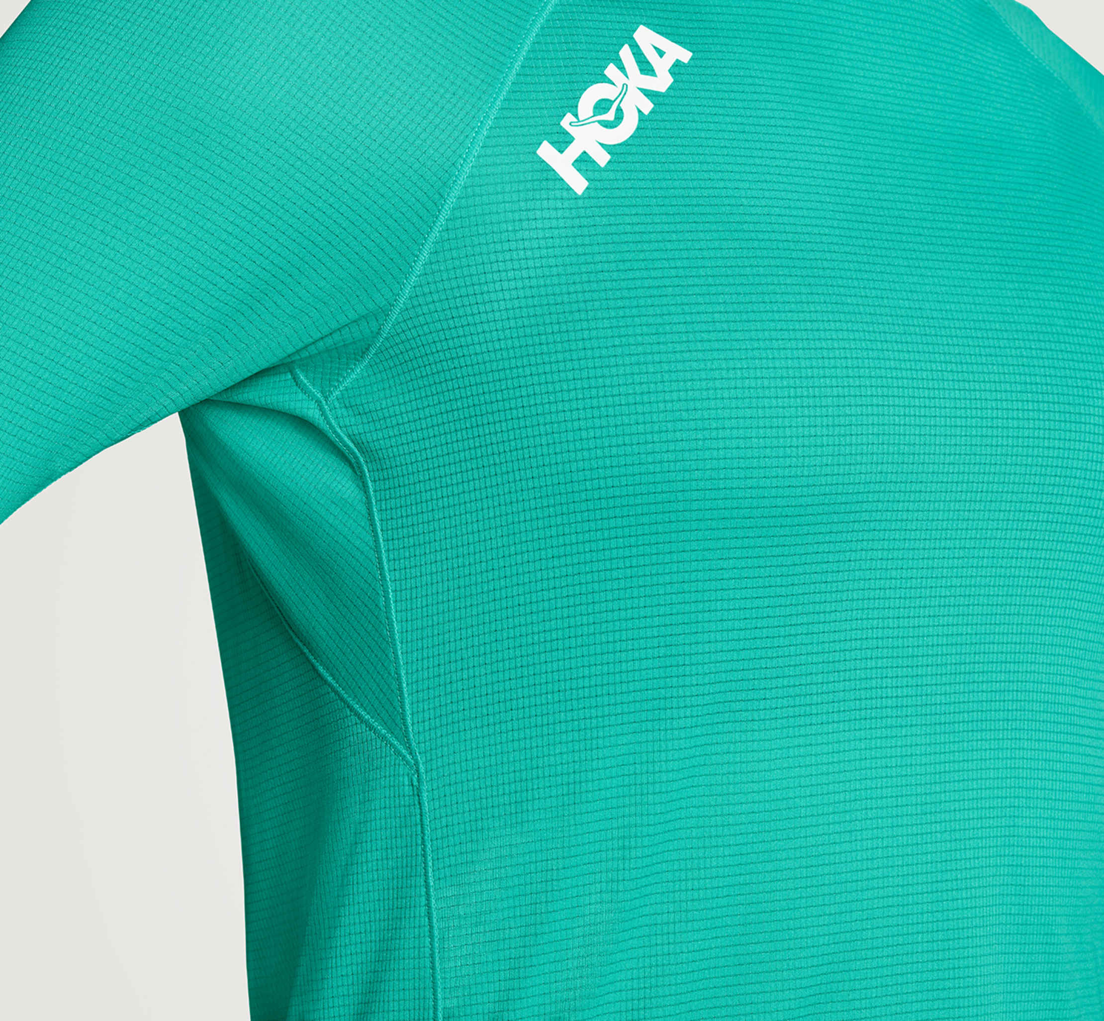陸上用シャツ HOKA ONE ONE Performance 3/4 Sleeve HOKA One One Blue Glide 3/4 Sleeve Bondi X Run Race Shirt