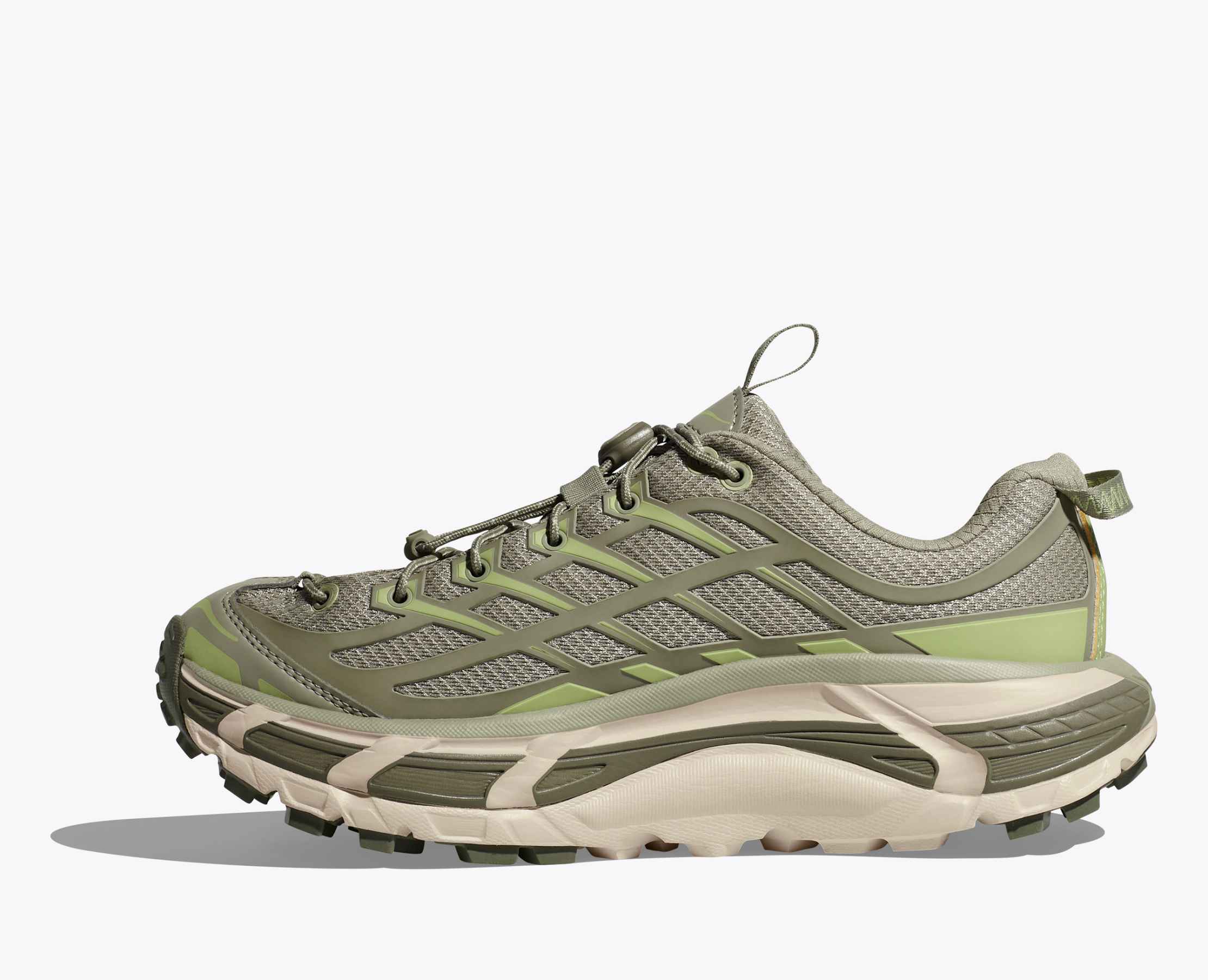 Hoka Mafate Three2 Wordmark Trainers - Fern / Varsity Navy