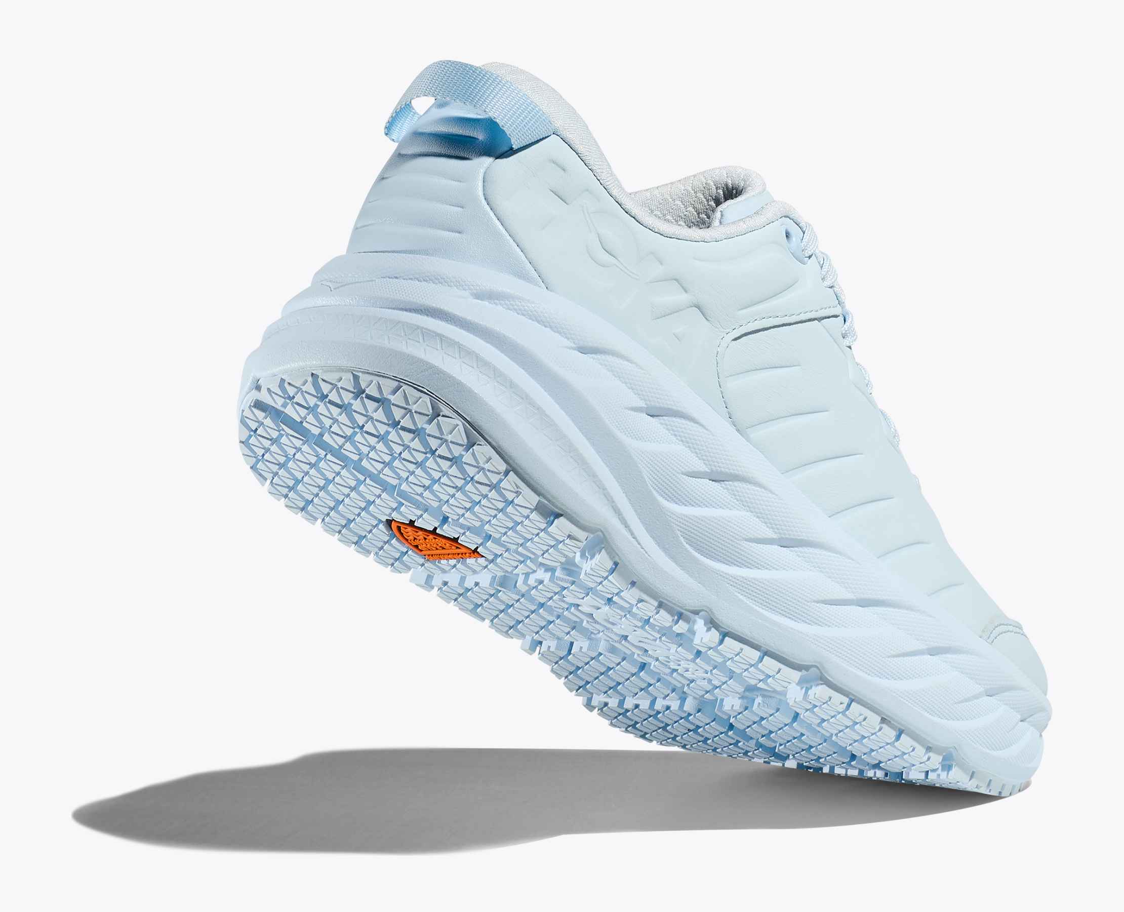 HOKA ホワイト ブルー 厚底 Women's Bondi SR Cushioned Leather Slip Resistant Shoe | HOKA®
