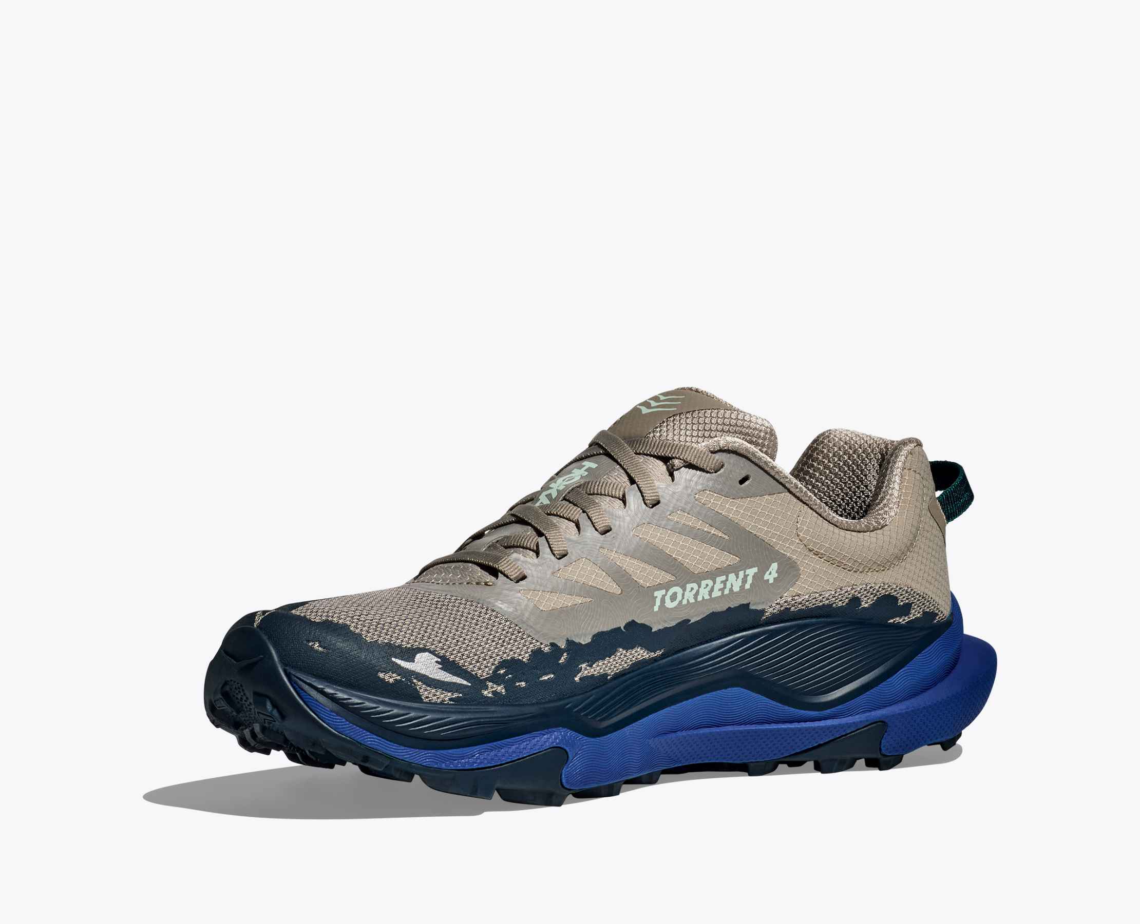 ☆HOKA☆ Male Torrent 3 Black Deep Blue 1127914BDVB 1127914- Hoka Torrent 3 Trailrunning Shoes - Men's, Black/Diva — Mens