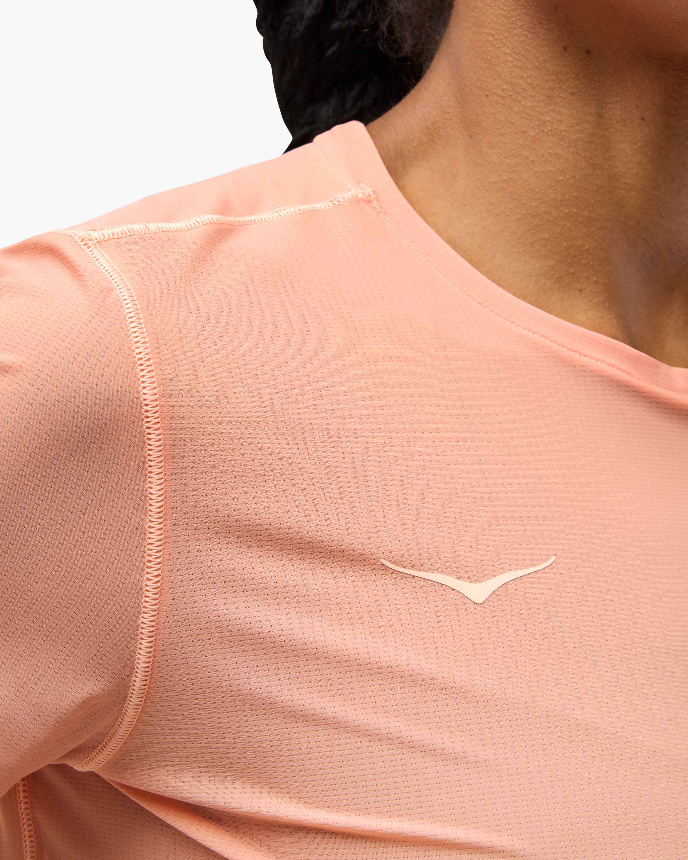 ★andar★ Airy Fit Peach Slim Fit Short Sleeve HOKA Airolite Run Short Sleeve for Women | HOKA® UK