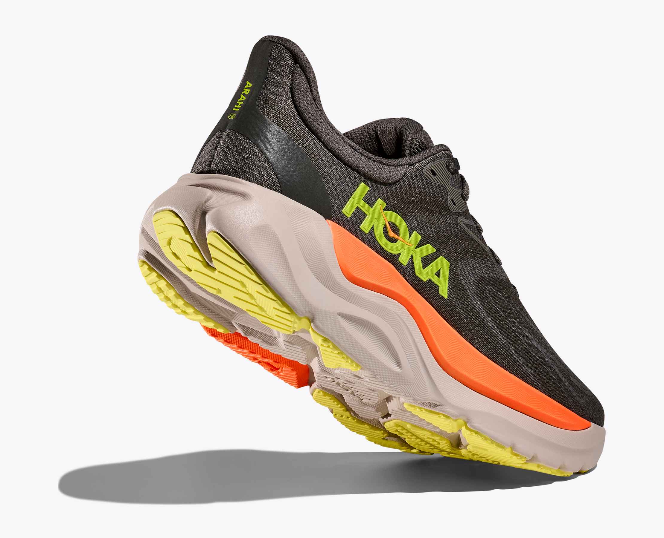 スパイク・シューズ HOKA M ARAHI 8 WIDE/2E 27.0 HOKA Men's Arahi 8 Wide Black/White