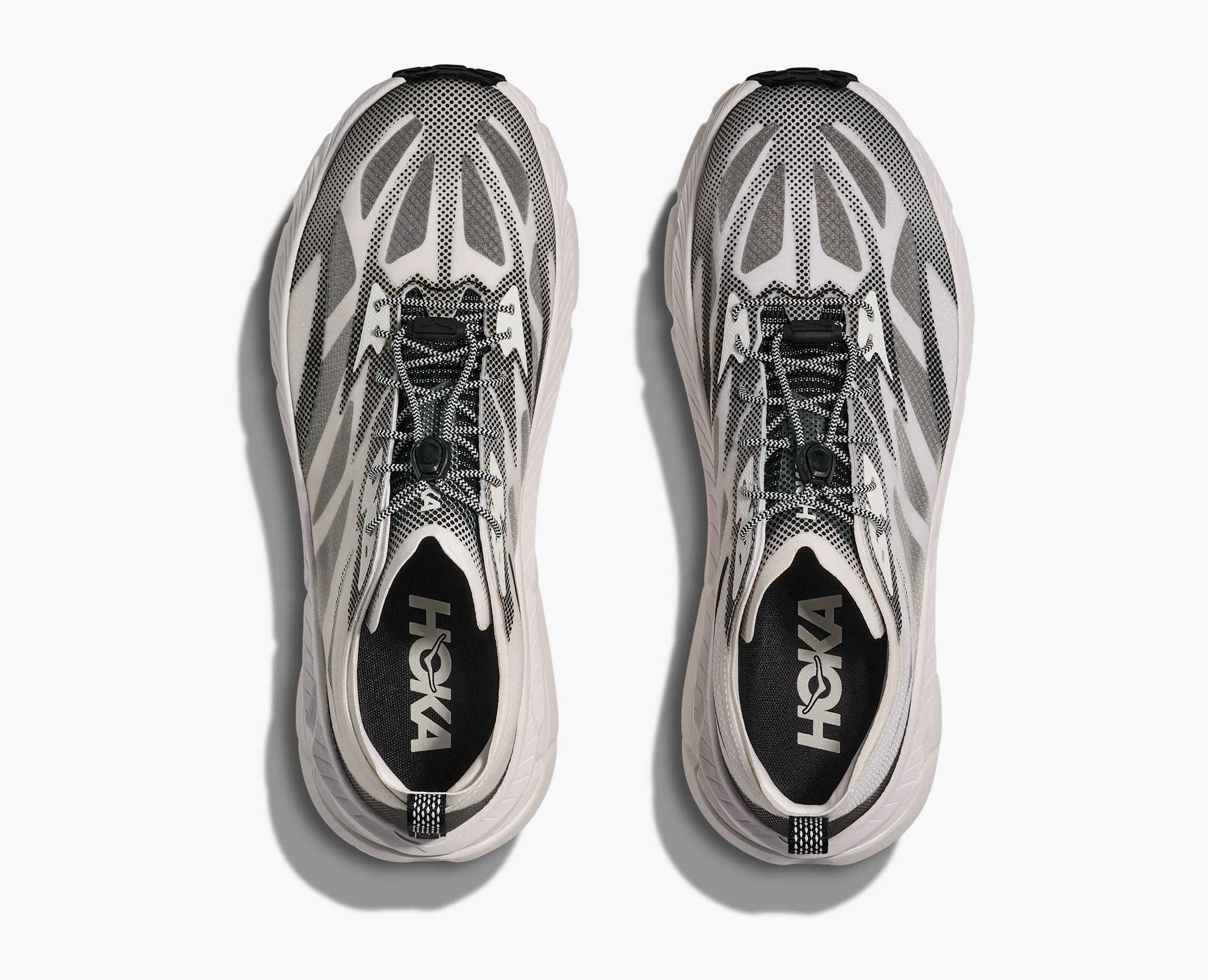 【HOKA】Mafate Speed 4 Lite White Black HOKA Unisex Stealth/Tech Mafate Speed 4 Lite Black / White