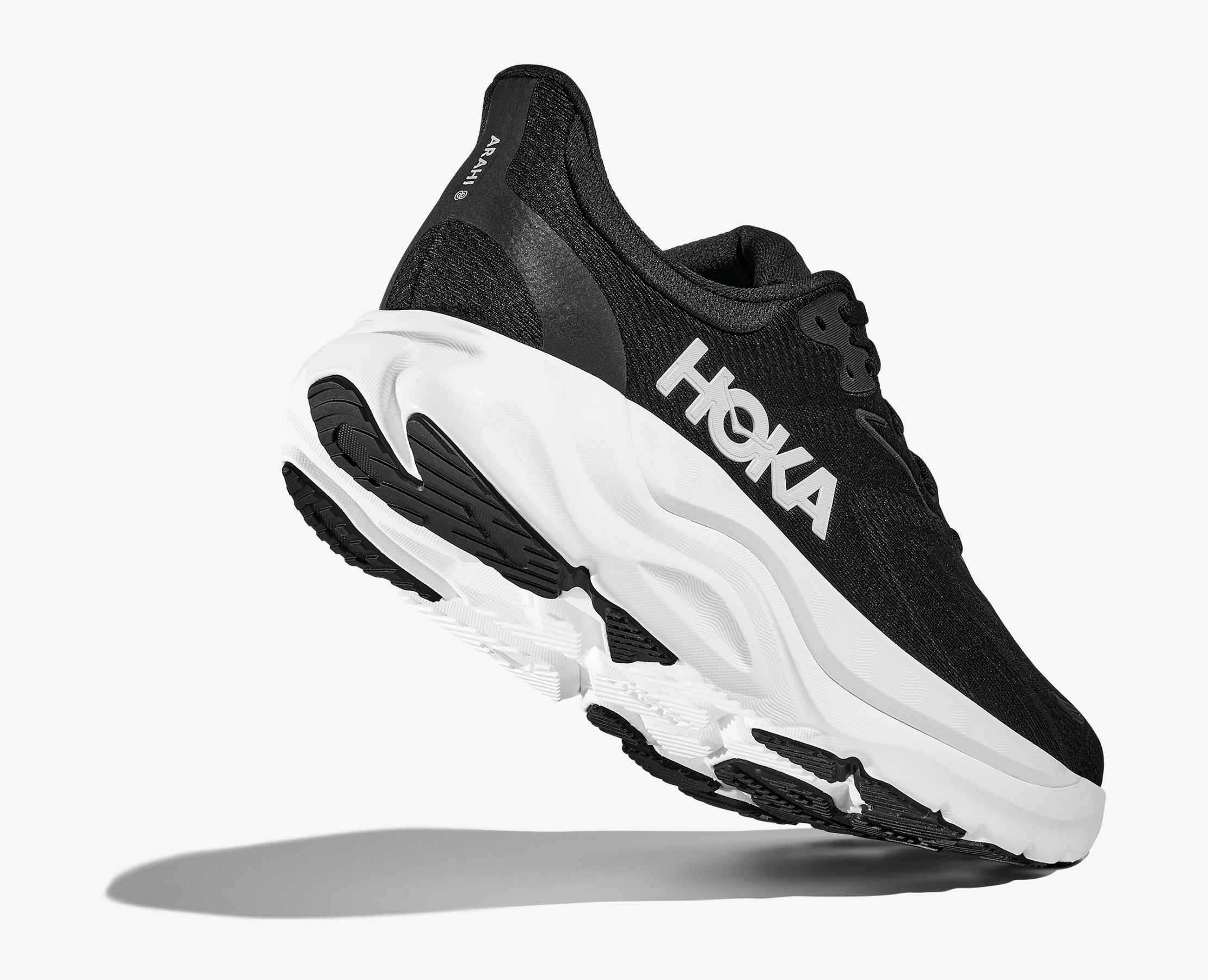 onohi Hoka One One Mens ARAHI 8 BLACK-WHITE - Paragon Sports