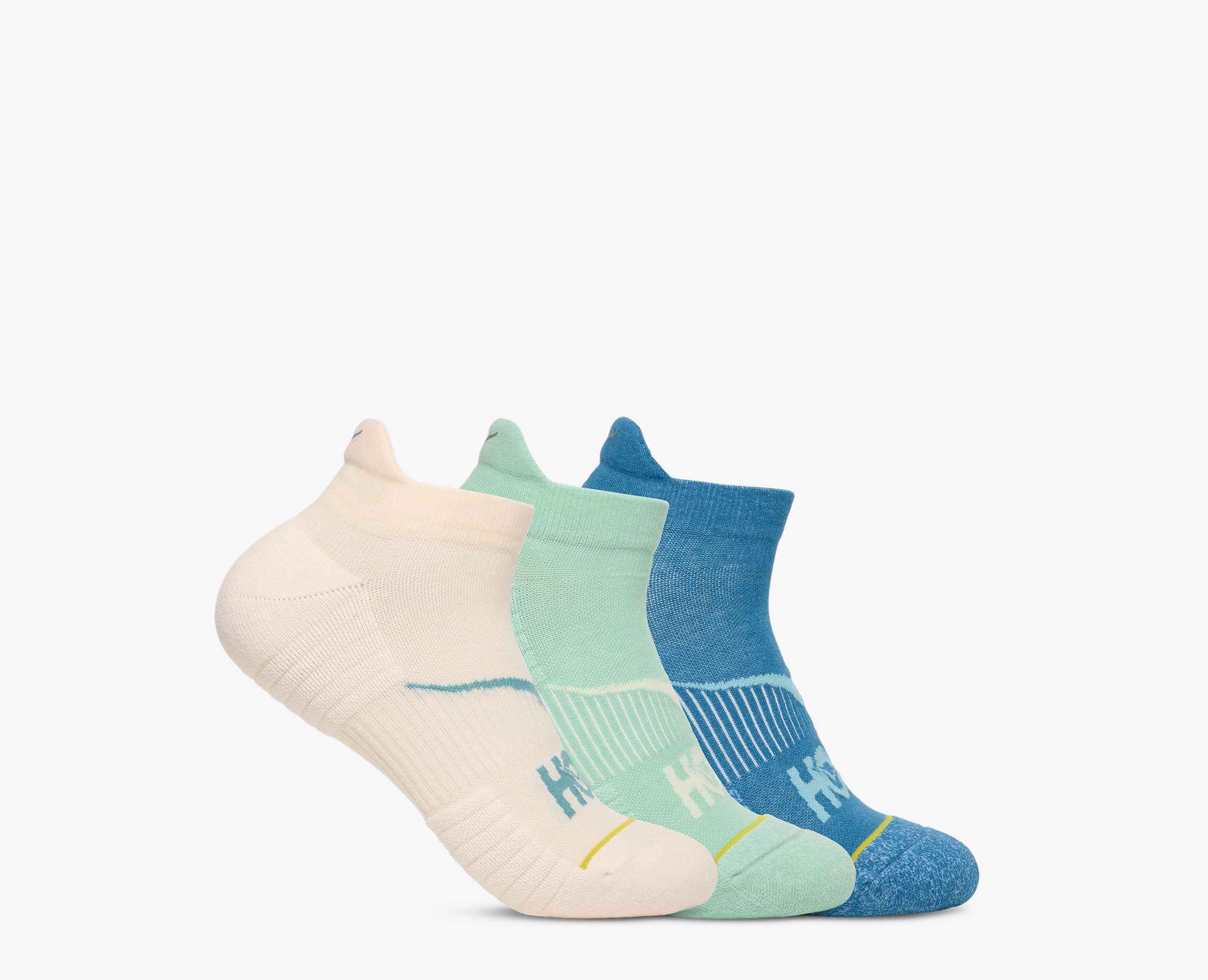 Lot de trois paires de chaussettes de running invisibles