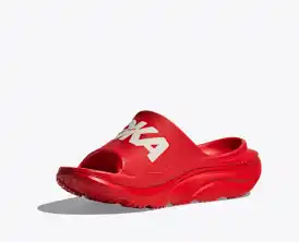 ★HOKA★Ora Athletic Slides (男女兼用)★Vermillion White All Gender Ora Athletic Slide | HOKA®