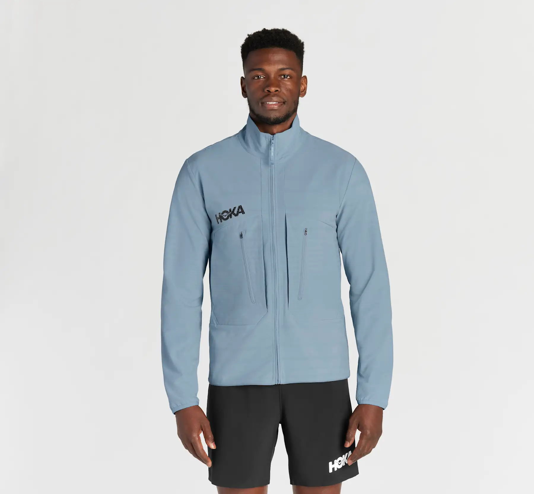 HOKA MISSION FULL-ZIP ライトブルー HOKA ONE ONE® Mission Full-Zip for Men | HOKA ONE ONE®