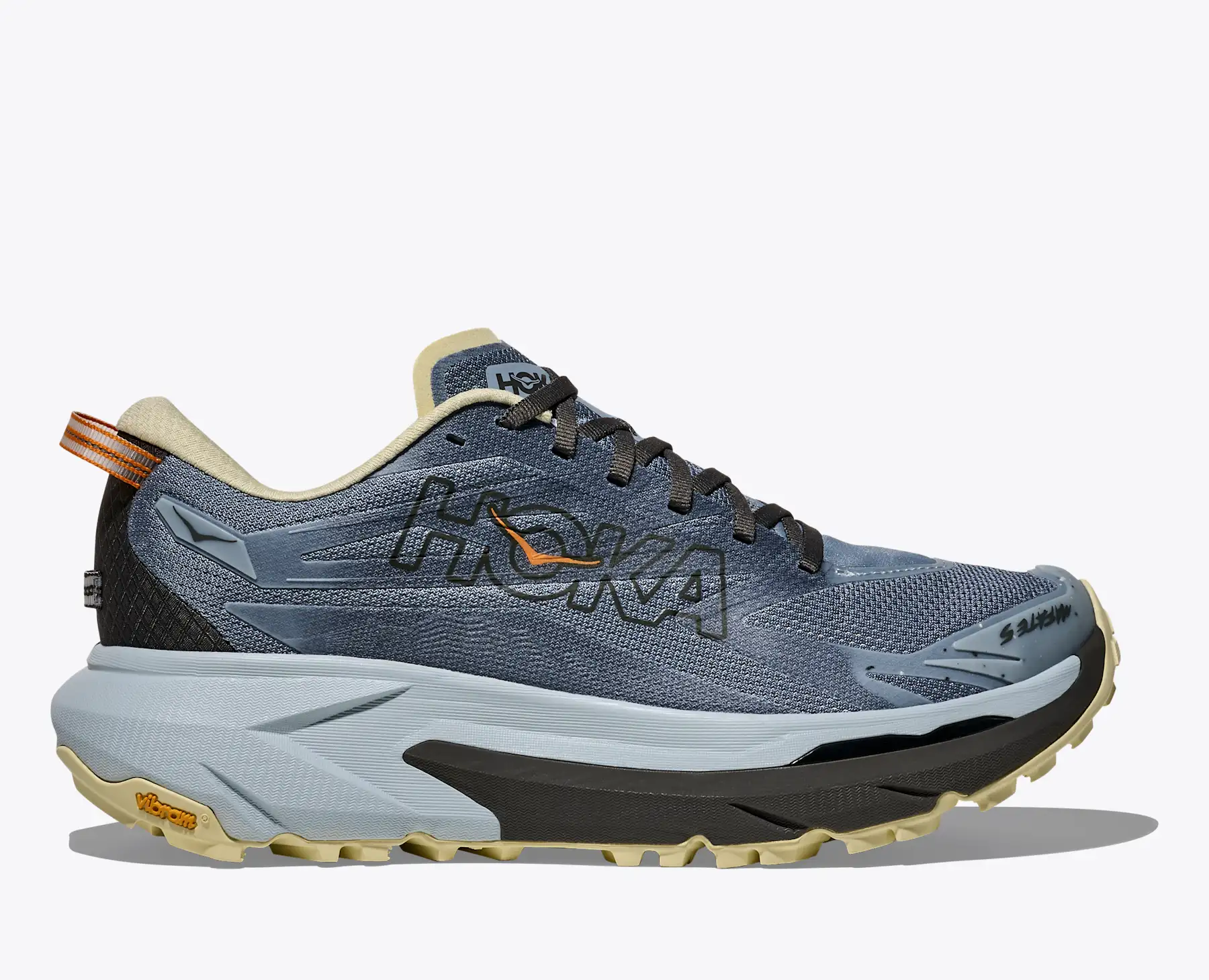 HOKA ONE ONE Trail Running Shoes Mens 10.5 Blue Mafate Speed Vibram Quicklace Hoka Mafate X  main image 4
